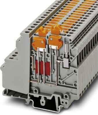 Phoenix Contact Terminale modulare passante UDMTK 5-TWIN-P/P Grigio 50 pz.
