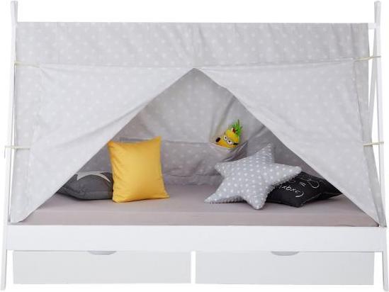 Image du produit Homestyle4u Lit d'enfant TIPI avec caissons de lit (90 x 200 cm)
