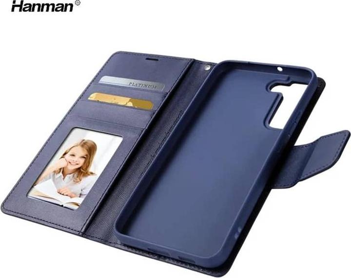 Image du produit Hanman Samsung Galaxy A16 (2024) - Mill Flip Case mit 3 Kartenfächern, blau (Samsung Galaxy A16)