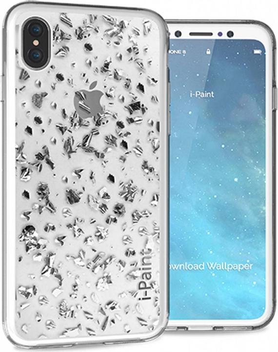 Produktbild I-Paint Glitter Case für iPhone X Silber (Apple iPhone X)