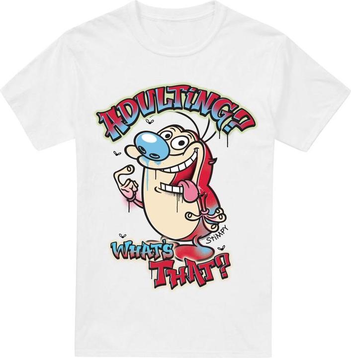 Immagine prodotto Ren & Stimpy Adulting Whats That? Maglietta Uomo (XL)