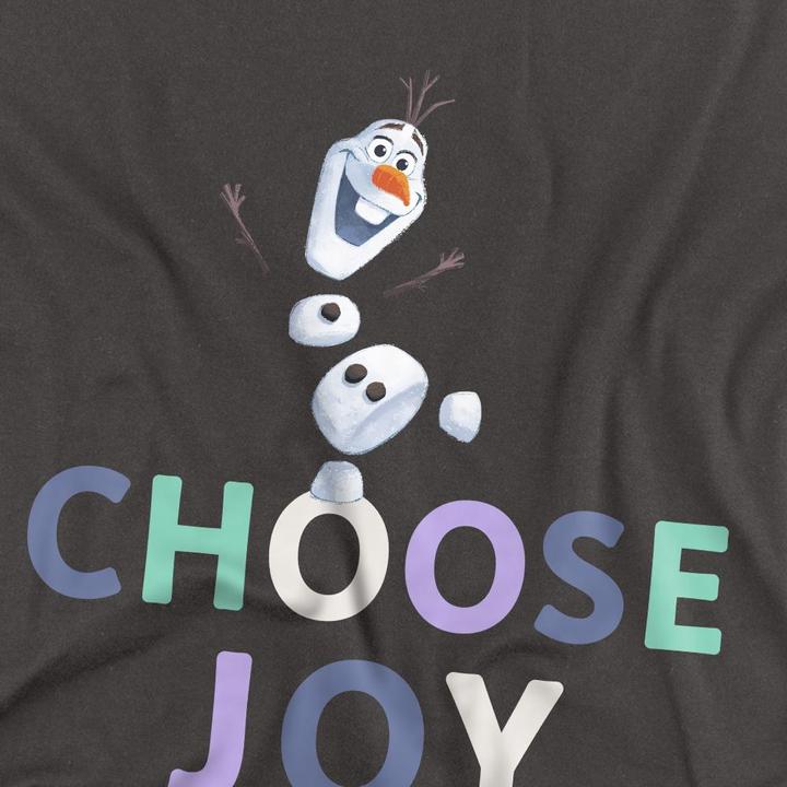Actual product image Disney Frozen Unisex Adult Choose Joy Olaf T-Shirt (XXL)