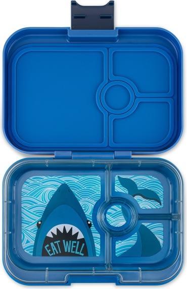Actual product image Yumbox Panino (4 compartments) Surf Blue Shark Hai snack lunchbox