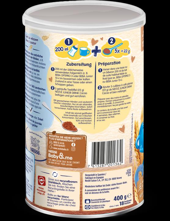 Actual product image Nestlé Junior Drink Cacao (400 g)