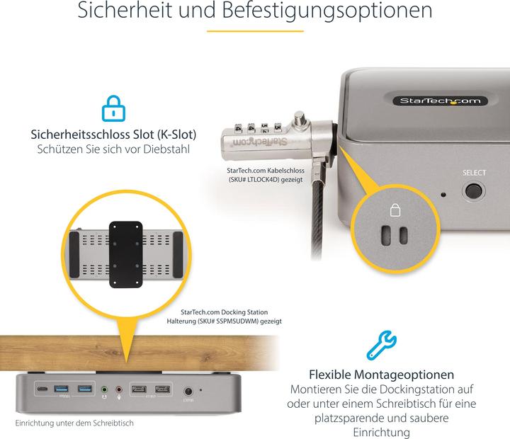 Image du produit StarTech 129UE-USBC-KVM-DOCK