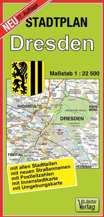 Produktbild Stadtplan Dresden 1 : 22 500