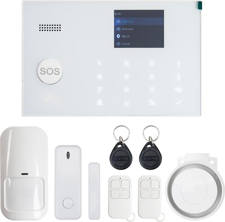 Actual product image PNI Wireless alarm system SafeHome PT700 WiFi and GSM 4G with internet monitoring and alerting, SMS