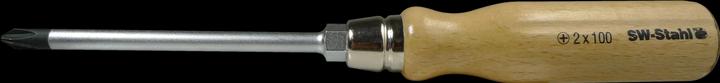 Actual product image SW-Stahl 30701L Wood staple turner with hexagon and continuous blade cross no. 1 (hexagon)