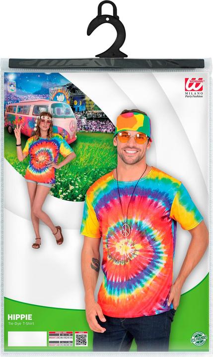 Actual product image Widmann Hippie batik shirt, unisex (XL)