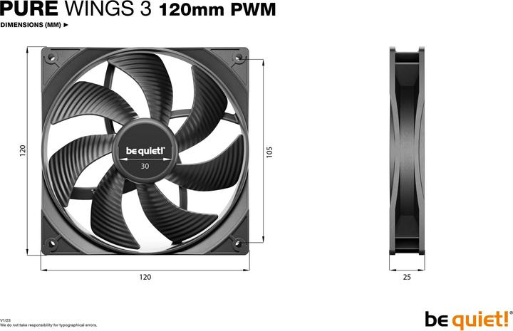 Immagine prodotto be quiet! Pure Wings 3 (120 mm, 1 x)