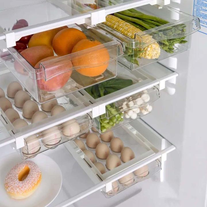 Image du produit Hermex Boîte de rangement pour réfrigérateur Organiseur de réfrigérateur Récipient pour réfrigérateur