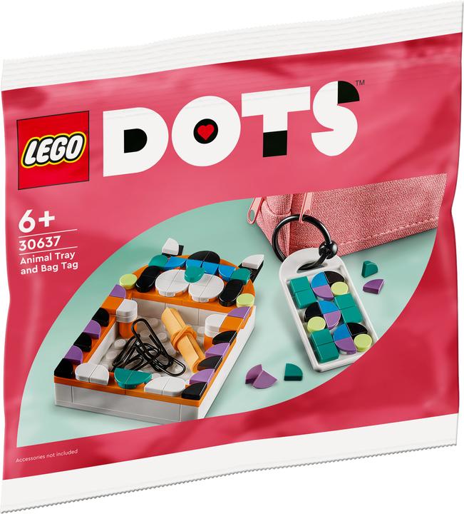 Image du produit LEGO Plateau pour animaux & étiquette de sac (30637, LEGO Dots)