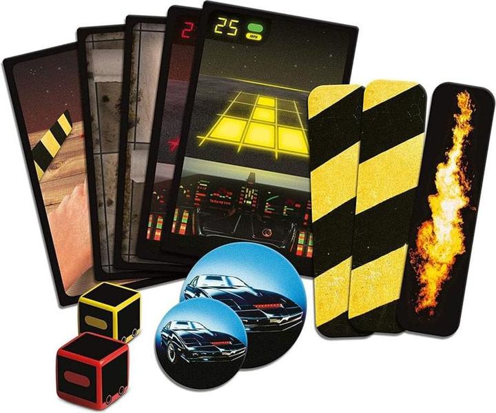 Produktbild Cartamundi Knight Rider Kartenspiel Kitt vs. Karr Retro