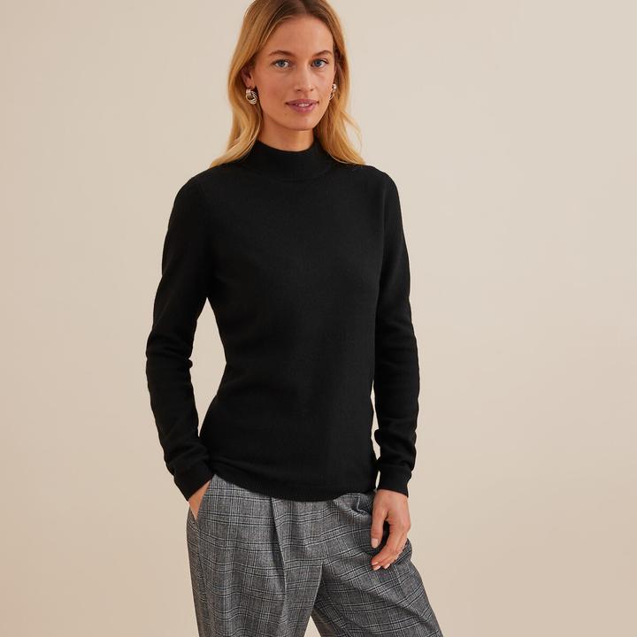 Actual product image Anne Weyburn Stand-up collar jumper (W36/L38)