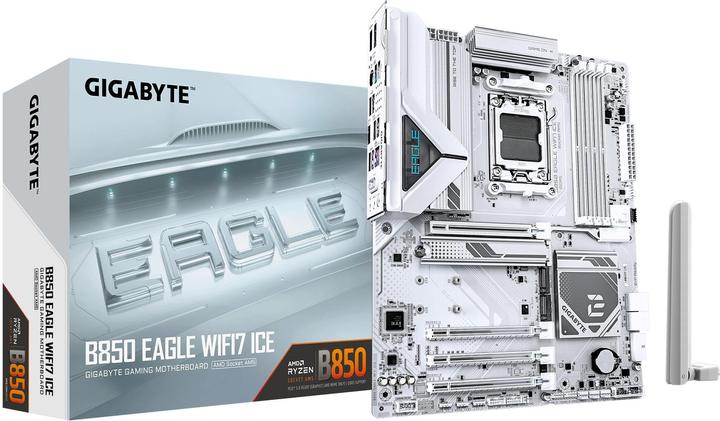 Actual product image Gigabyte B850 EAGLE WIFI7 ICE (AM5, AMD B850, ATX)