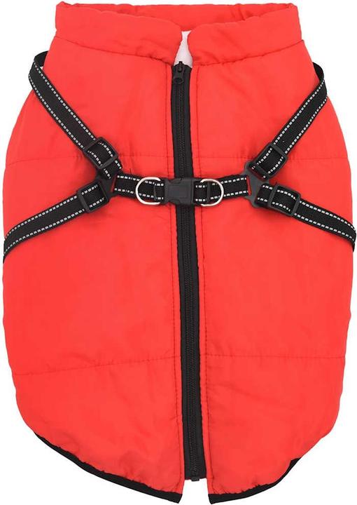 Actual product image VidaXL Dog coat with harness Waterproof Reflective (48, Dog coat)