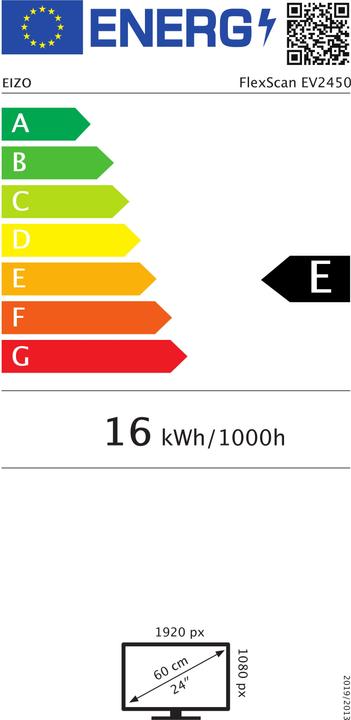 Energie-Label Eizo EV2450 FlexScan (1920 x 1080 Pixel, 24")