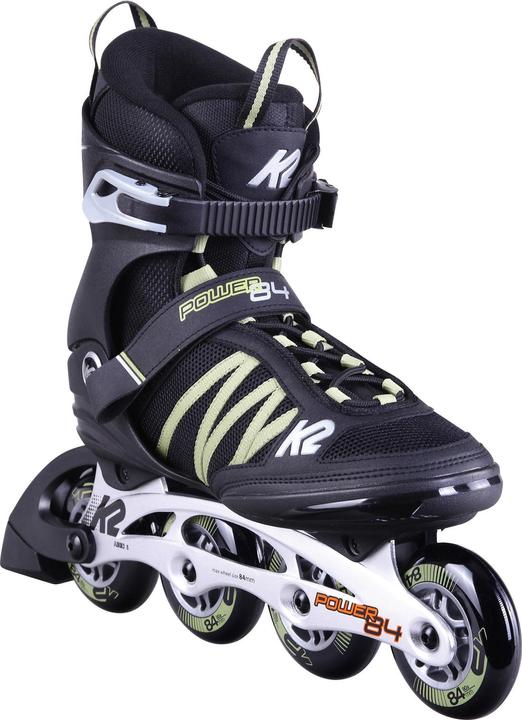 K2 Inline Skates POWER 84 Für Herren Mit Softboot, Black - Sand, 30D0371, EU: 44.5 (UK: 10 / US: (44.5)