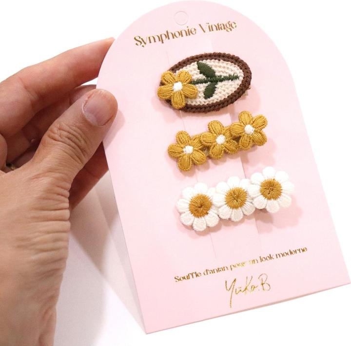 Image du produit Yuko.B Barrettes cheveux 3 pcs. Vintage (3 pcs)