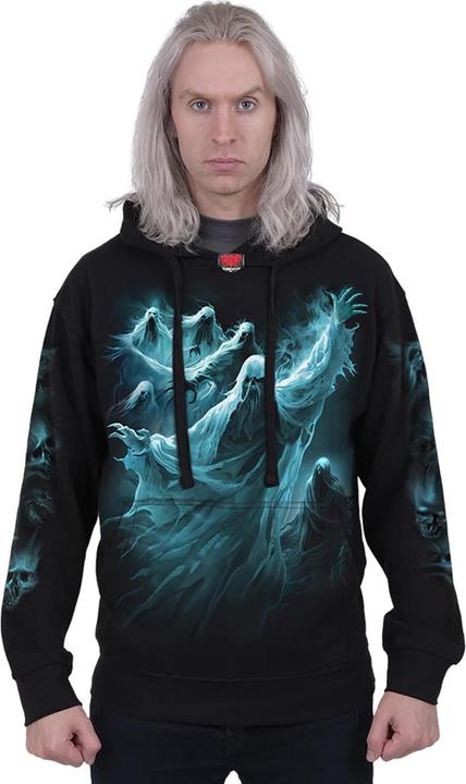 Actual product image Spiral Unisex Adult Ghost Skull Hoodie (L)