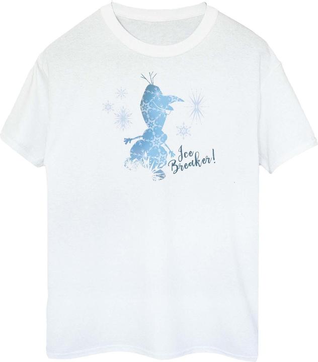 Actual product image Disney Womens/Ladies Frozen 2 Olaf Ice Breaker Cotton Boyfriend T-Shirt (XL)
