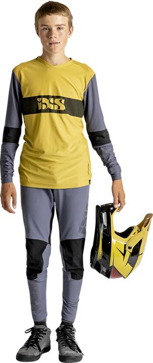 Actual product image iXS Trigger EVO Kids Long Sleeve Jersey - Acacia / Charcoal (M)