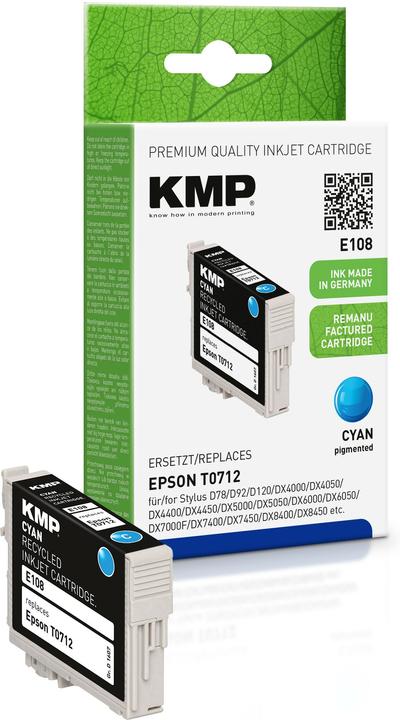 Produktbild KMP E108 - 5 ml - Cyan - kompatibel - Tintenpatrone (C)