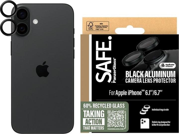 Actual product image Safe Camera Protector (1 Piece, Apple iPhone 16, Apple iPhone 16 Plus)