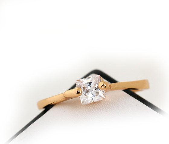 Produktbild Hermex Gold Ring RGP mit Zirkonia - Gold Gr. 53 (53)