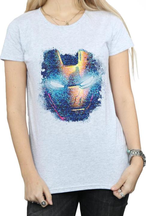 Immagine prodotto Iron Man Distressed Head Maglietta Donna (XXL)