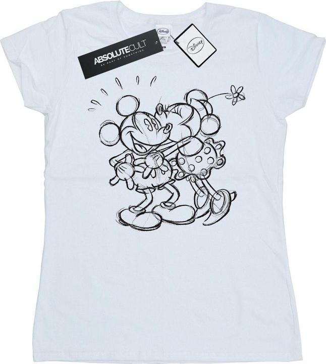 Image du produit Disney - T-shirt MICKEY AND MINNIE MOUSE KISS SKETCH - Femme (S)