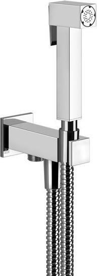 Produktbild Gessi Rettangolo Hygienebrause Shut-Off, Wandanschlussbogen mit Brausehalter, 20023