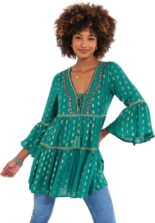 Produktbild Joe Browns Tiered Beaded Boho Mini Dress (42)