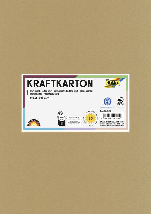 Image du produit Folia Carton kraft (230 g/m², 1 x)