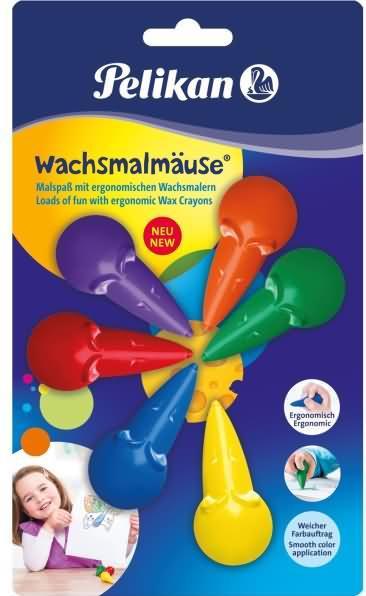 Immagine prodotto Pelikan Cera che dipinge i topi (Multicolore, 6 x)