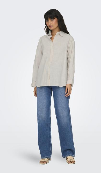 Image du produit Only Coupe normale Col chemise Poignets retournés Chemise (L)
