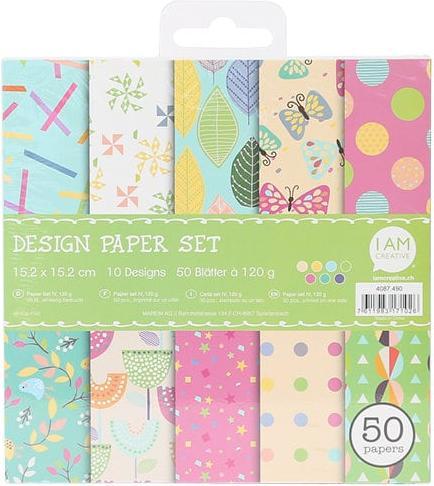 Produktbild I Am Creative Design Papier Set (120 g/m², 50 x)