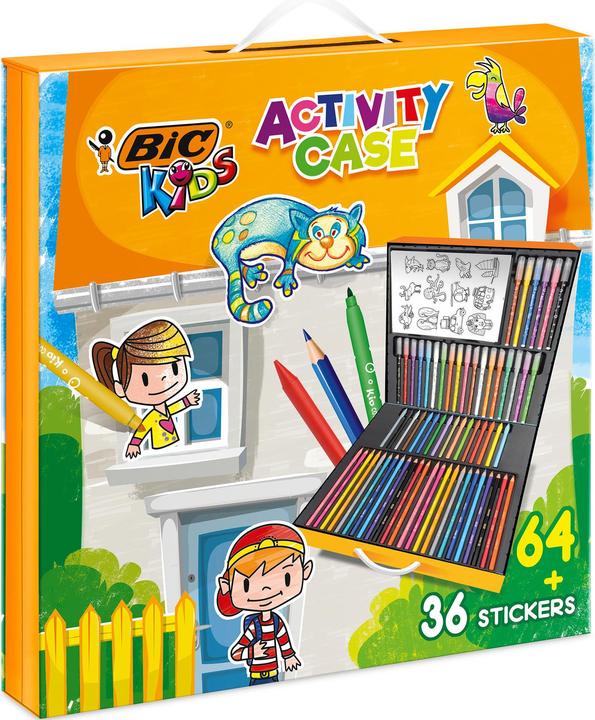 Produktbild Bic Kids Coloring Case mit Aufklebern (Mehrfarbig, 64 x)