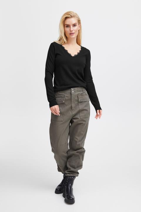 Produktbild Pulz Jeans PZSARA V-Neck Lace Pullover - 50207566 (L)