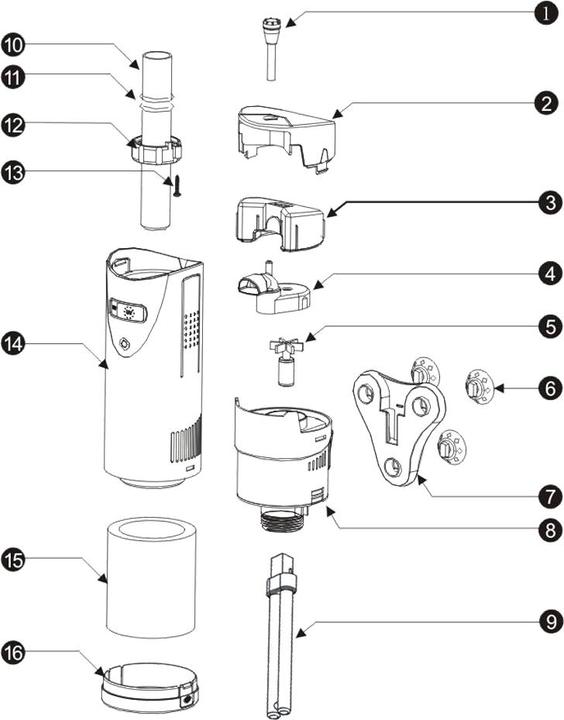 Produktbild SunSun CUP-807 Aquarium Innenfilter 700l/h Aquarium Pumpe UVC Klärer Sauerstoff (500 l, Innenfilter, Brackwasser, Süsswasser, Salzwasser)