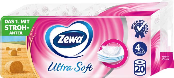 Actual product image Zewa Toilet Paper Ultra Soft 4-ply 20 Rolls (20 x)