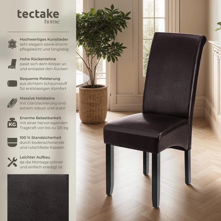 Actual product image tectake Esszimmerstuhl