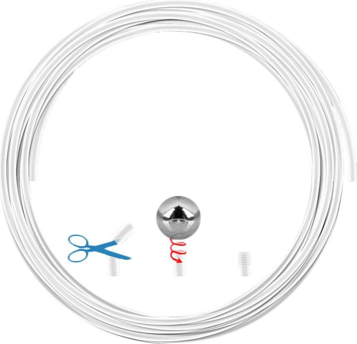 Star Piercing Barbell-Stab transparent ab Rolle (Bioflex, ohne Messing)