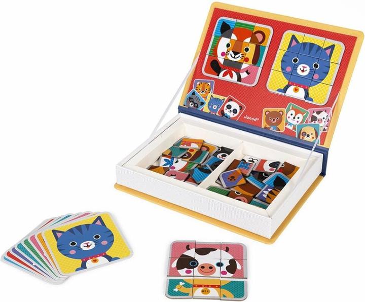 Actual product image Janod Magnet Book Mix & Match (German, French, Italian, English)