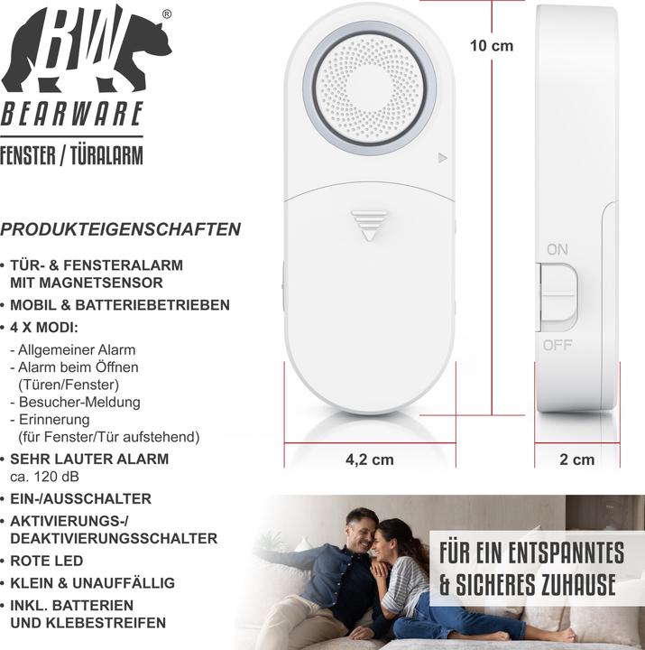 Produktbild Bearware Fenster & Türalarm