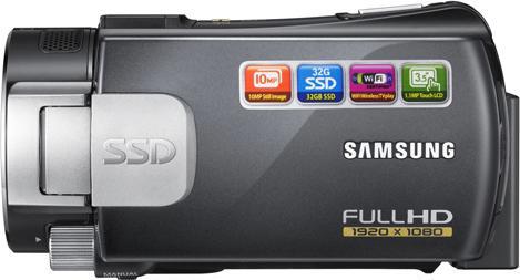 Actual product image Samsung HMX-S15, Full-HD Dual Flash Camcorder, WiFi, 32GB