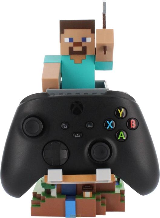Actual product image Exquisite Gaming Cable Guys R.E.S.T - Minecraft - Steve Support pour Téléphone et Manette (PS5)