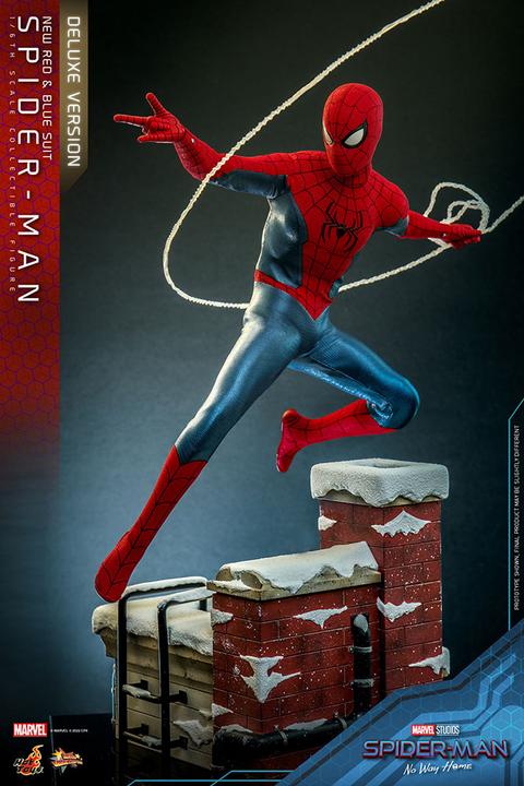Produktbild Hot Toys Spider-Man: No Way Home figurine Movie Masterpiece 1/6 Spider-Man (New Red and Blue Suit) (Deluxe Ve