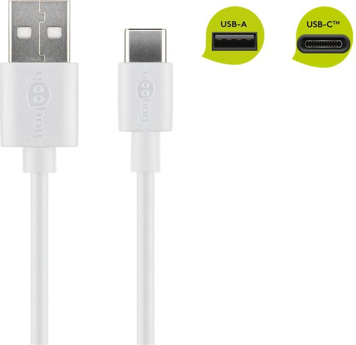 Actual product image Goobay USB type A - USB type C (3 m, USB 2.0)