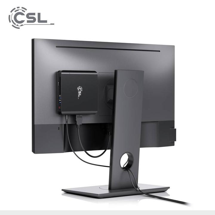 Actual product image CSL Mini PC Narrow Box Ultra HD Compact v5 (Intel Celeron N5100, 4 GB, 512 GB, Intel UHD Graphics)
